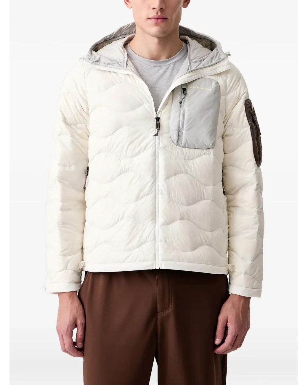 Peak Performance Gray Helium Hooded Jacket for men