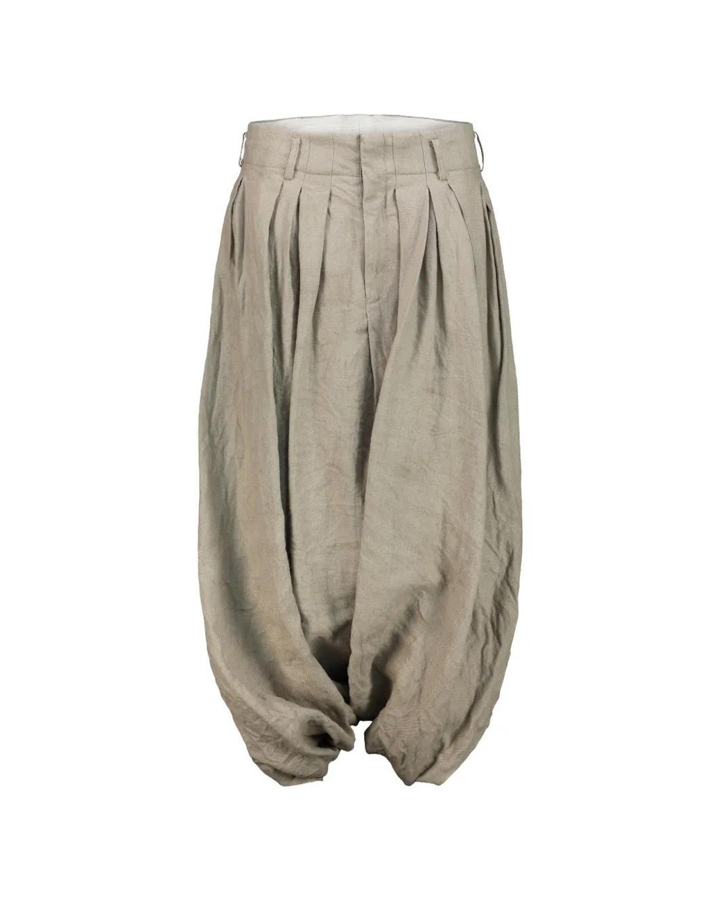 Comme des Garçons White Balloon Trousers