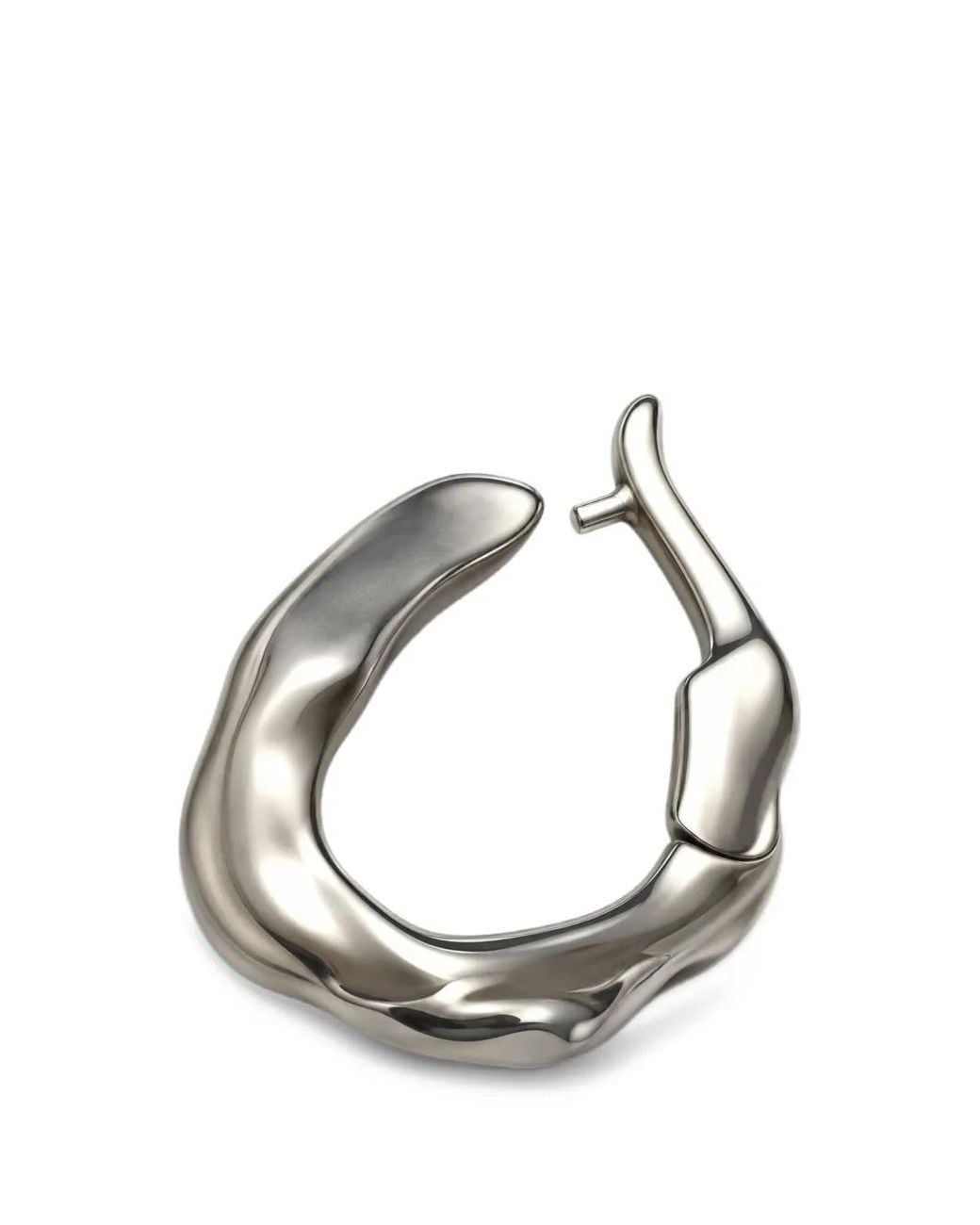 ili node Metallic Sculptural Earrings