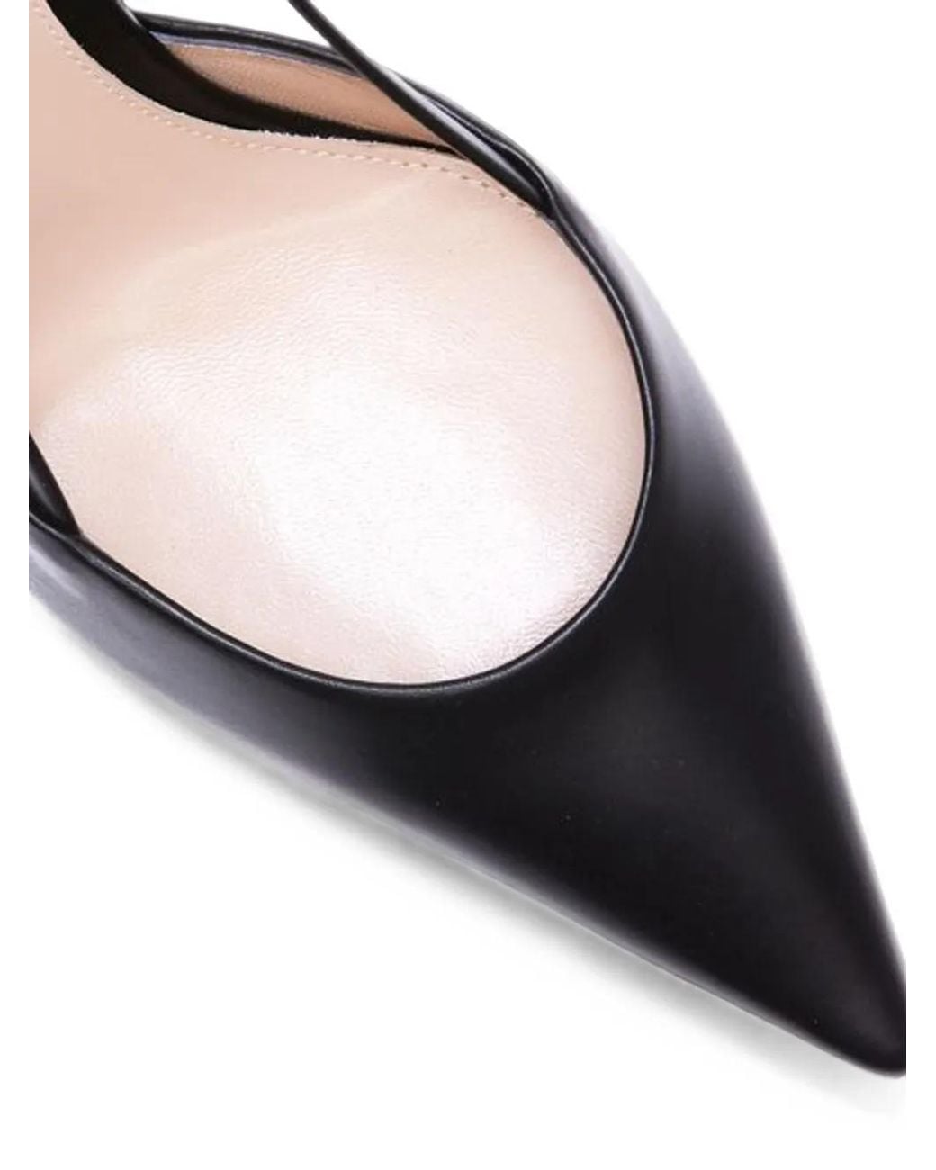 Gianvito Rossi White Ascent Slingback Pumps