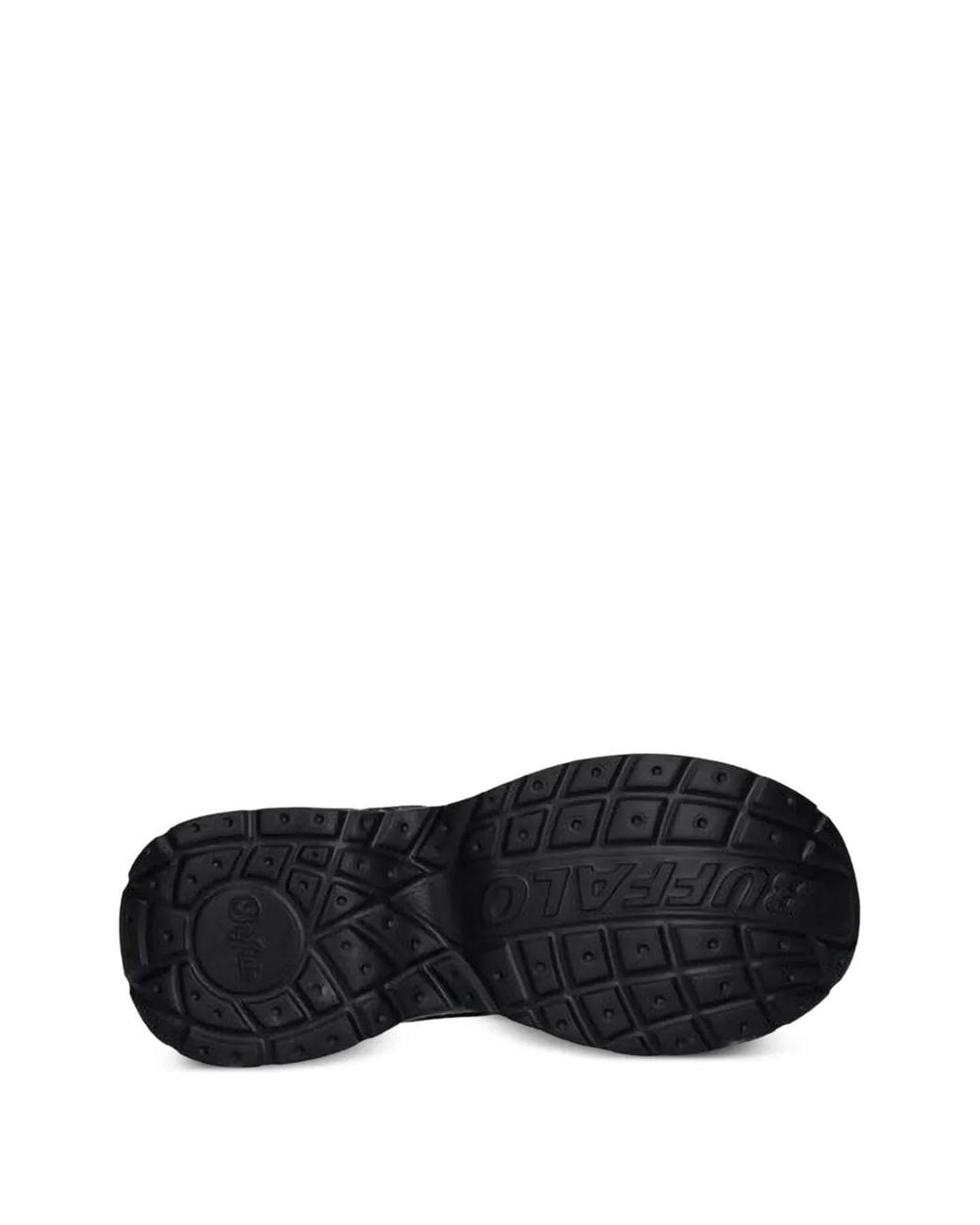Buffalo Black Yuno One Chunky-Sole Panelled Sneakers