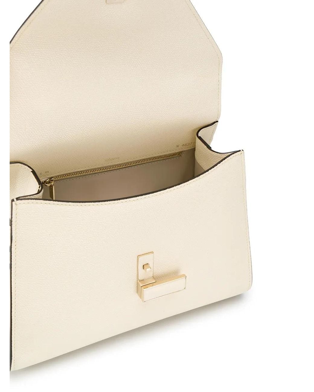 Valextra Natural Iside Mini Leather Bag