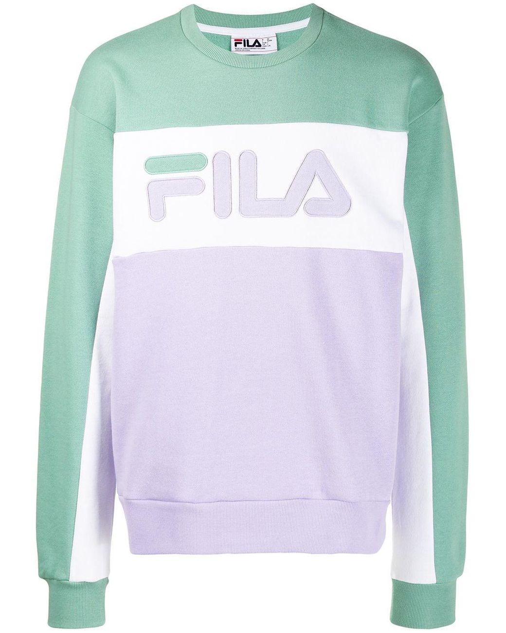 Fila Colour Block Sweatshirt in Purple for Men | Lyst UK