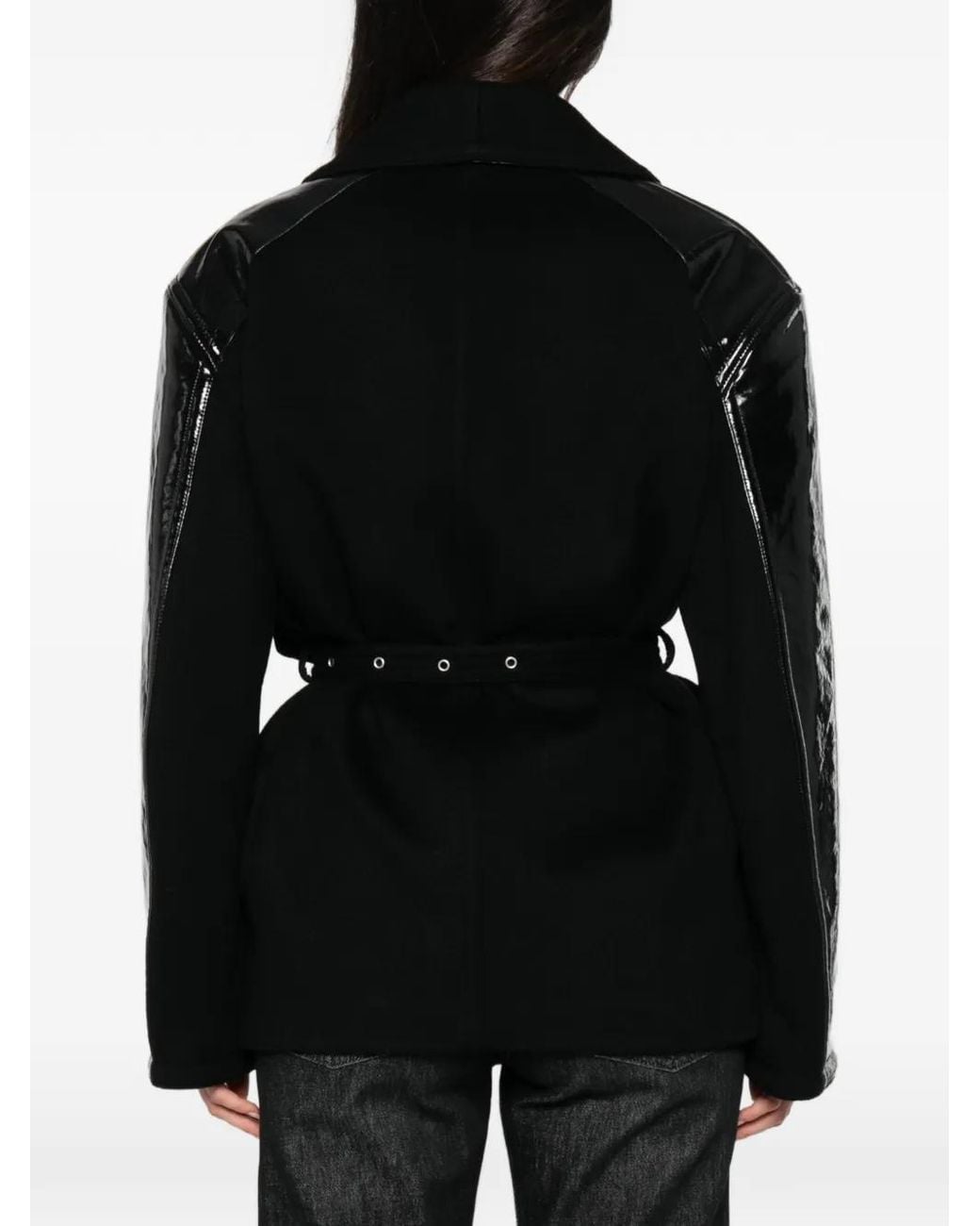 Isabel Marant Black Belted Panelled Coat