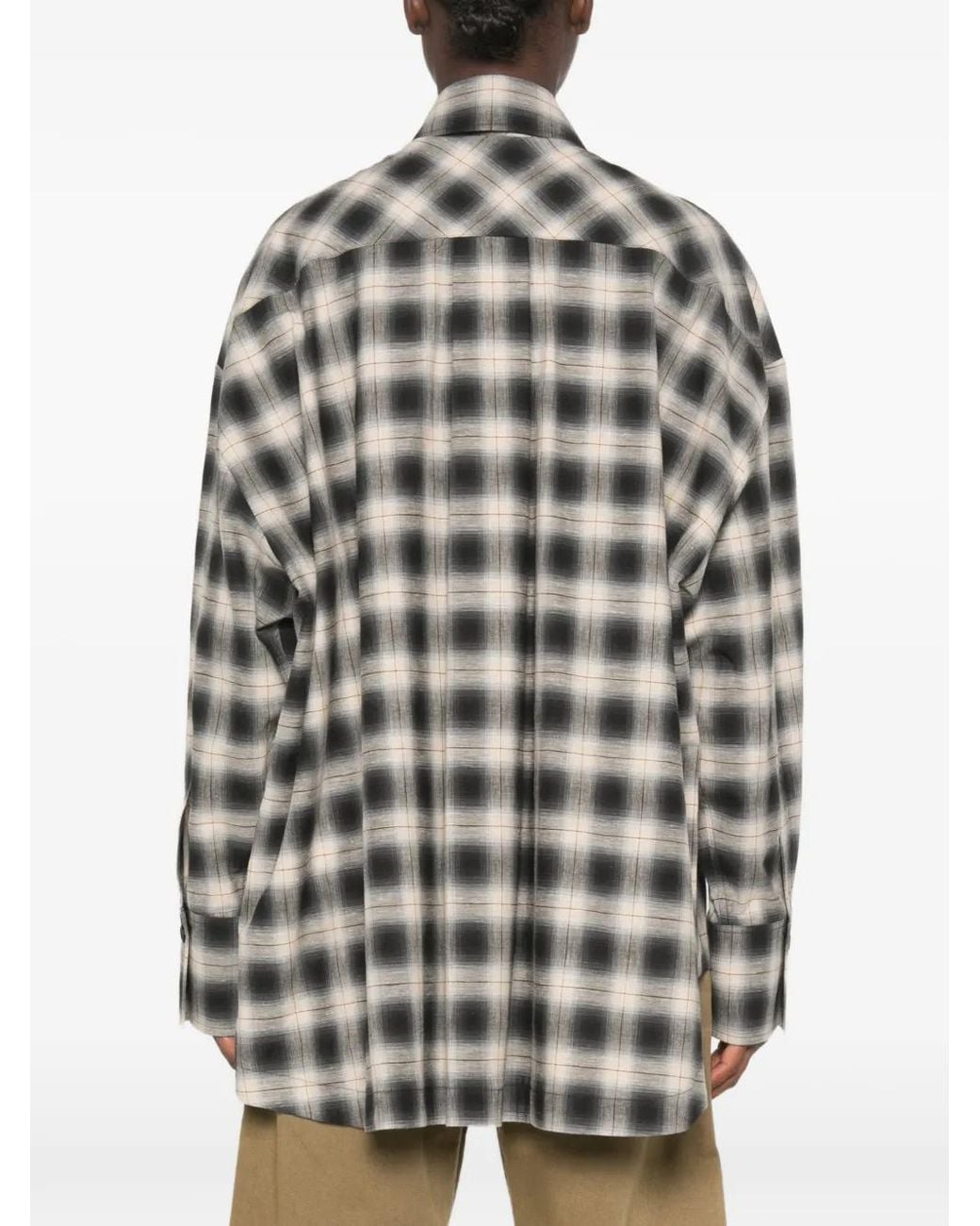 The Attico Gray Scoop Shirt