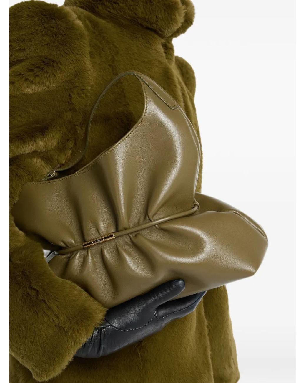Borsa Sphynx Media di Balmain in Green