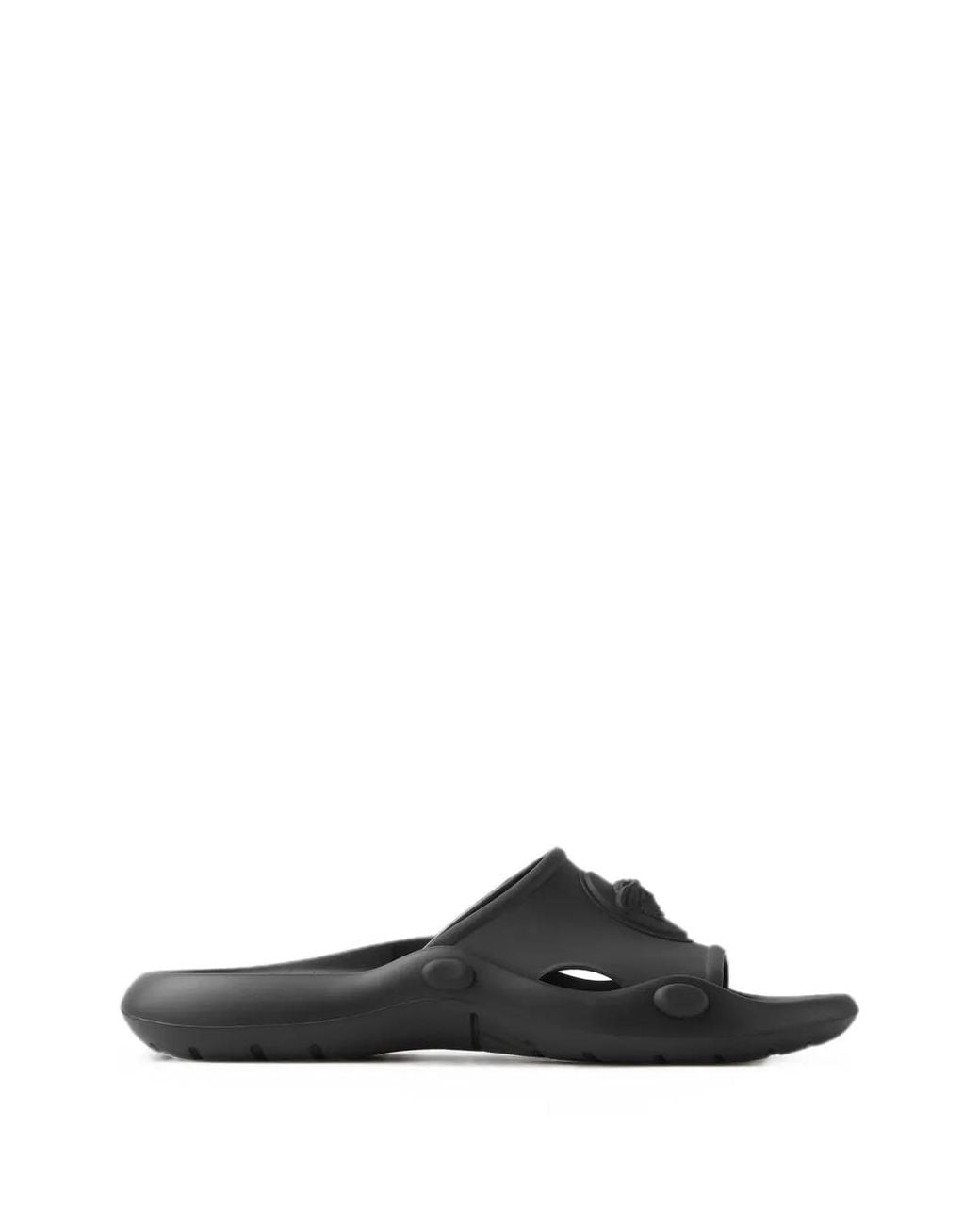 Versace White Nettuno Rubber Slides for men