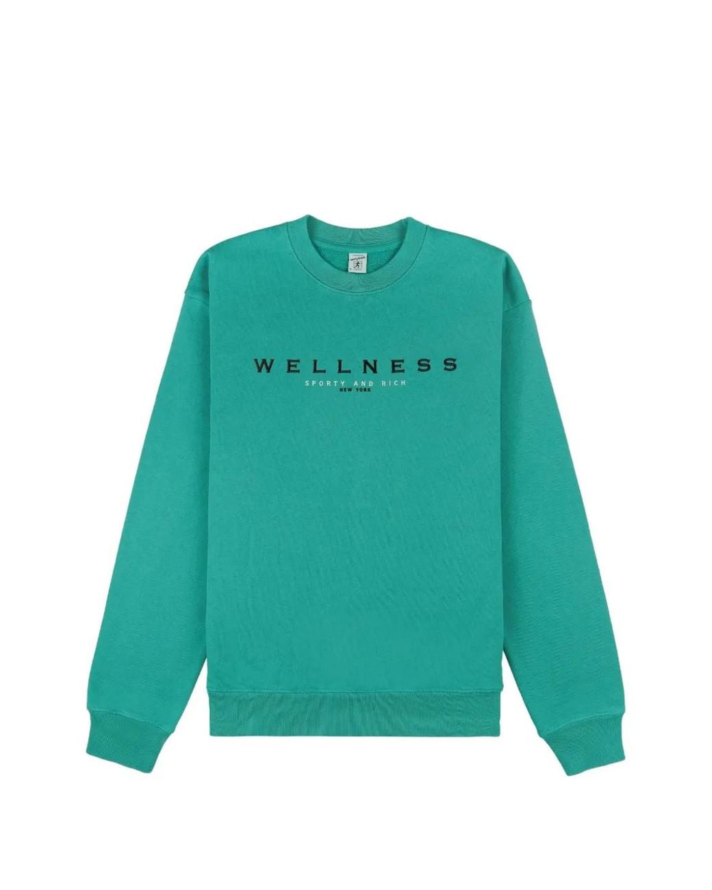 Sporty & Rich Green Crew-Neck Sweatshirt