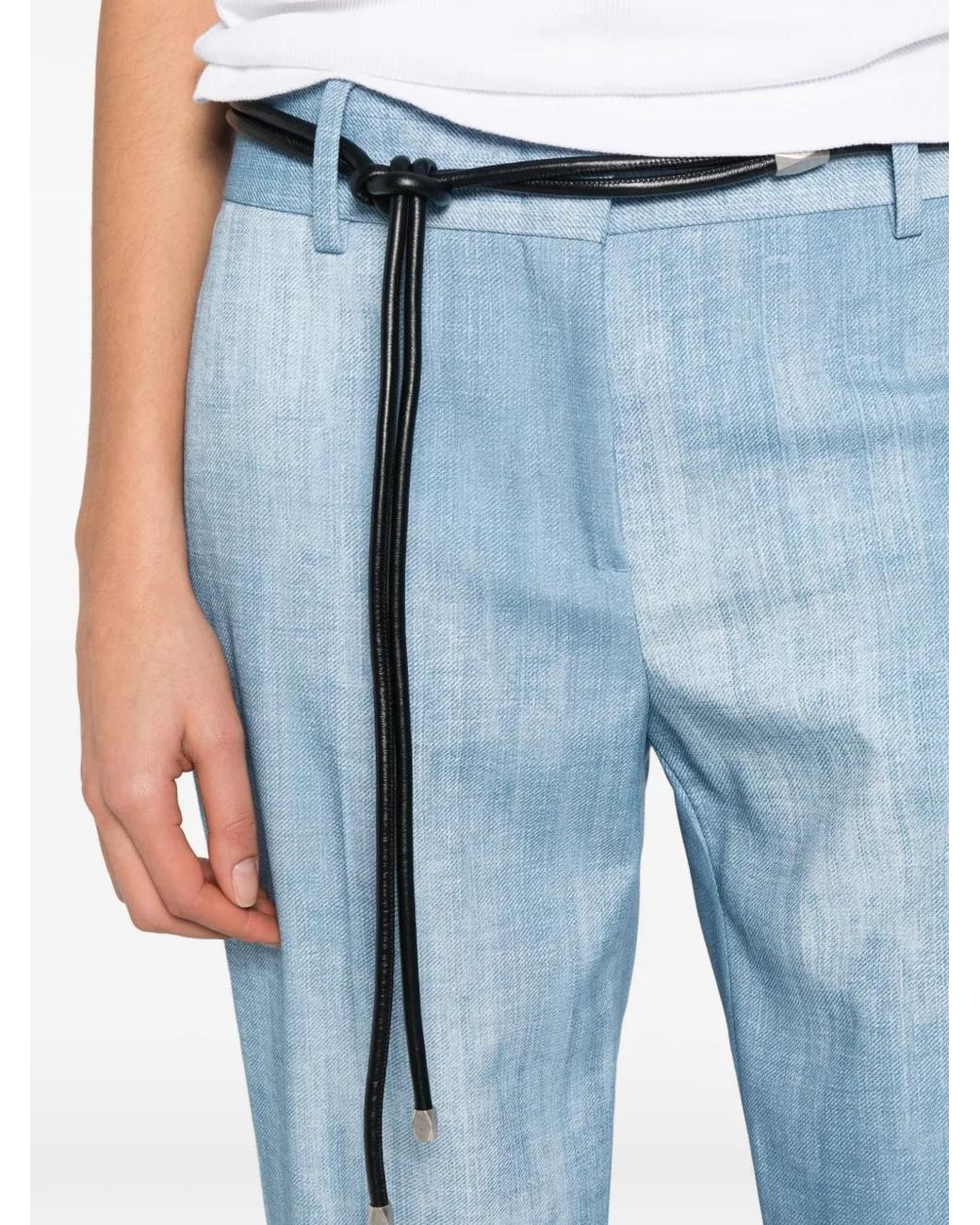 Ermanno Scervino Blue Straight Trousers