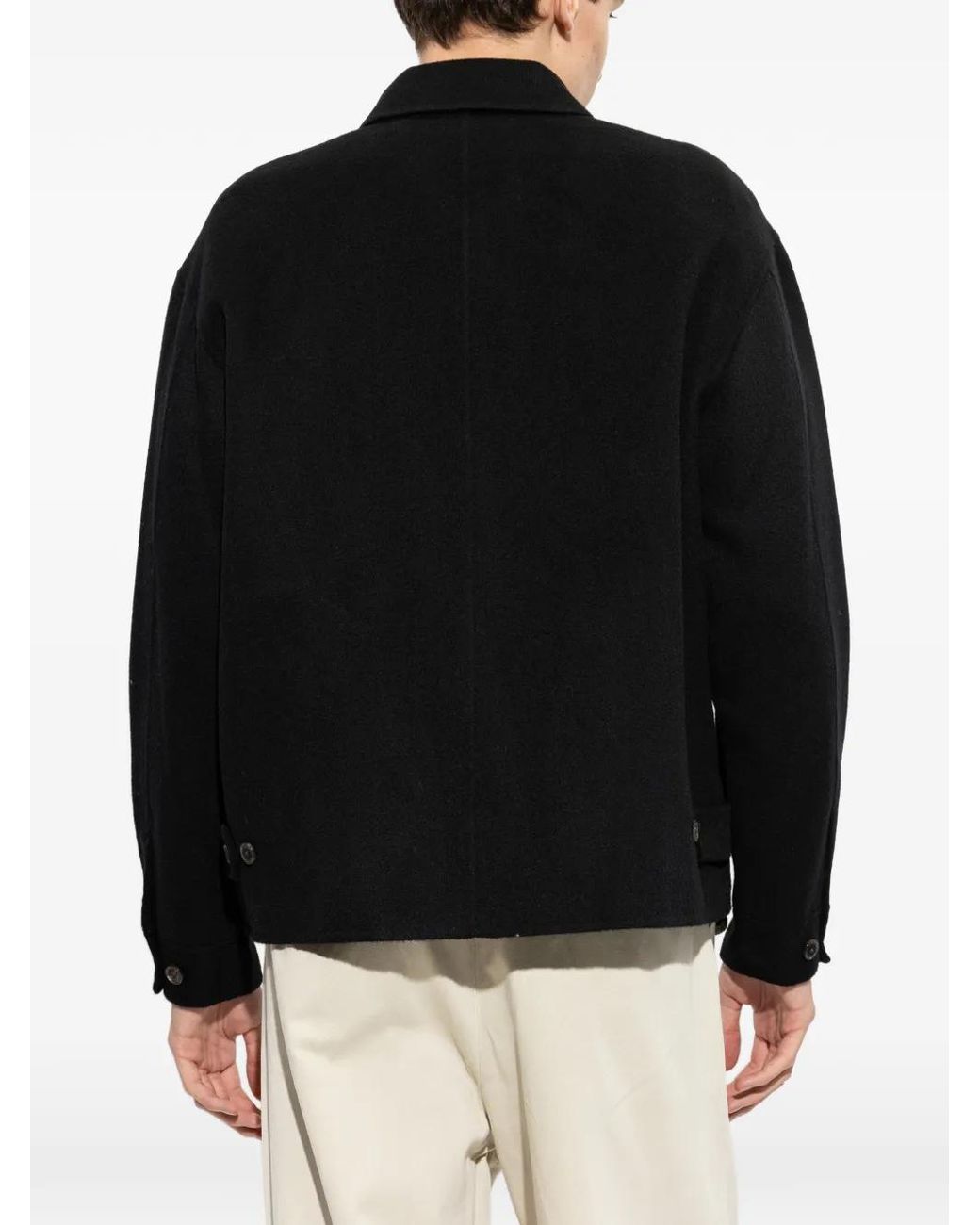 FRAME Black Wool Jacket for men