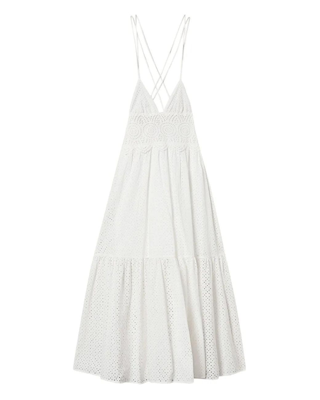Twinset White Broderie-Anglaise Dress