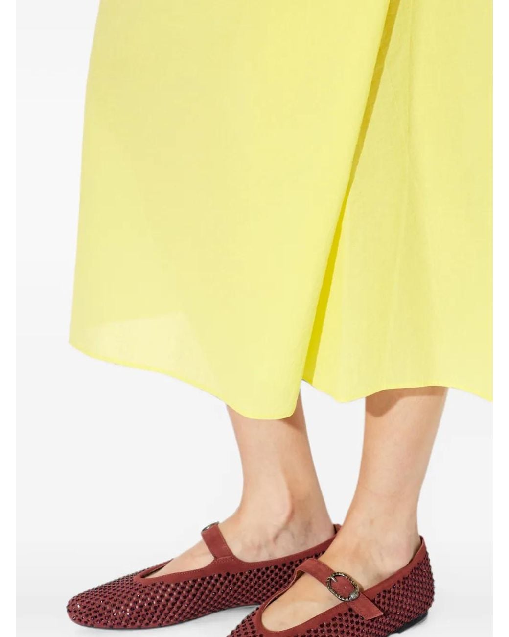 Kurt Geiger Red Mayfair Crystal-Embellished Ballet Flats