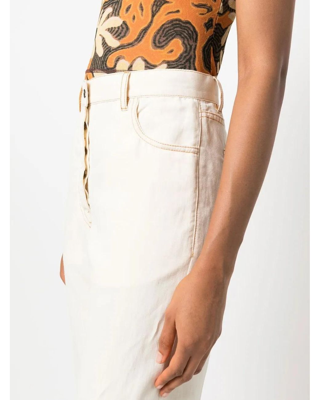 Giuliva Heritage White Thedan High-Rise Straight Jeans