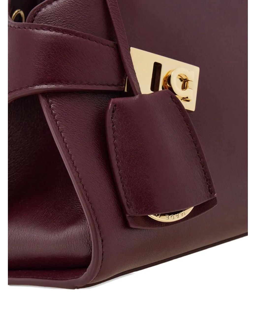 Ferragamo Purple Hug Handbag Xs