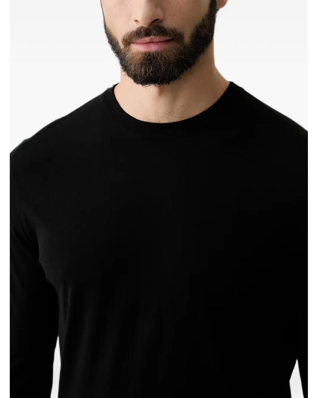 Pull À Col Rond Guess pour homme en coloris Black
