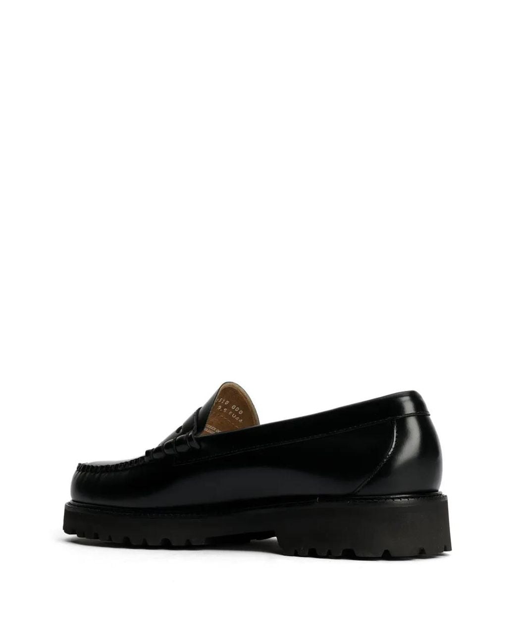 G.H.BASS Black Weejuns 90S Larson Loafers for men