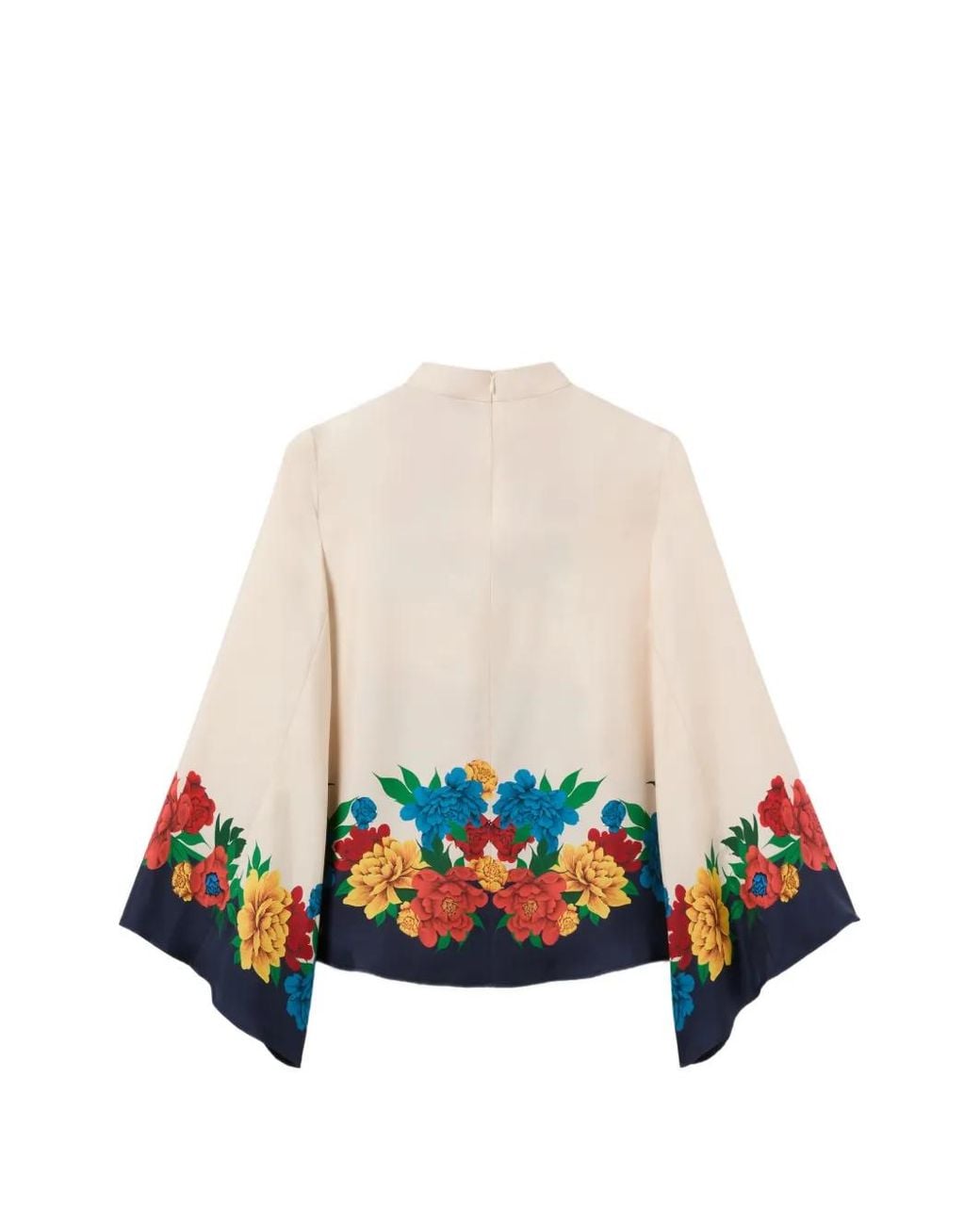 LaDoubleJ White Floral Blouse