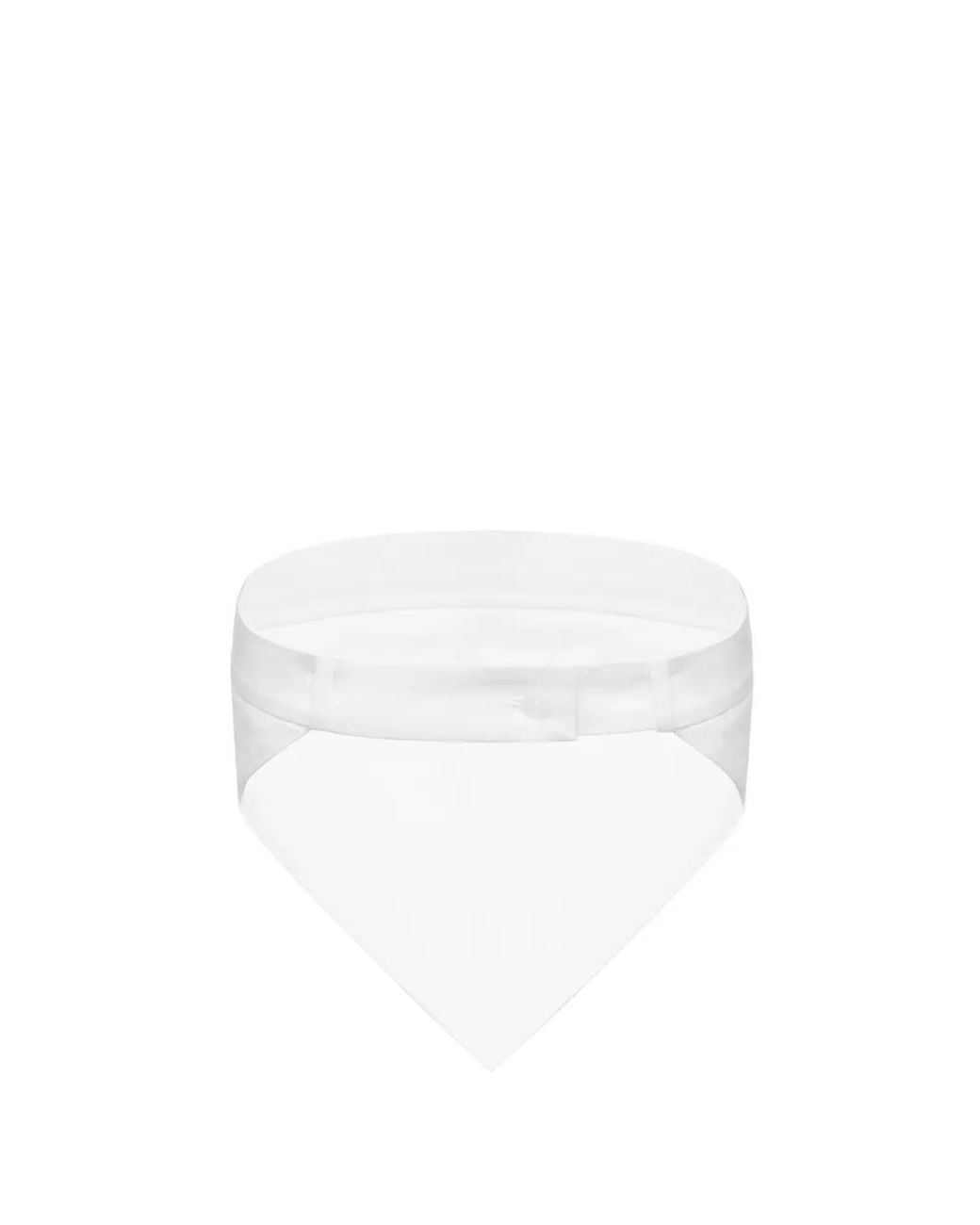 MEDEA White Deconstructed Pointed-Hem Top