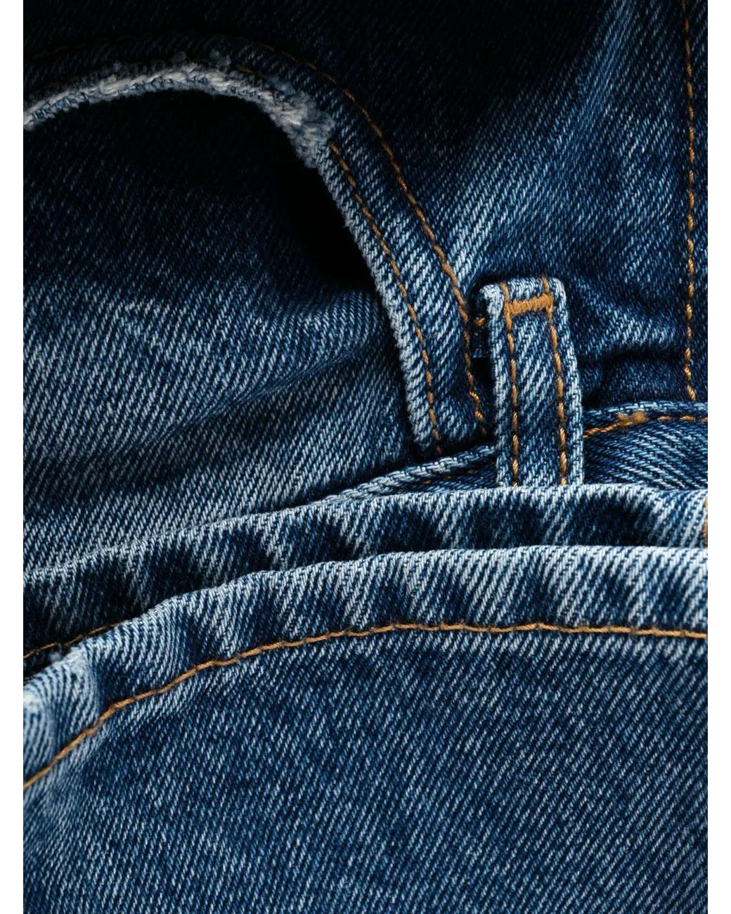 Off-White c/o Virgil Abloh Blue Meteor Hole-detail Jeans