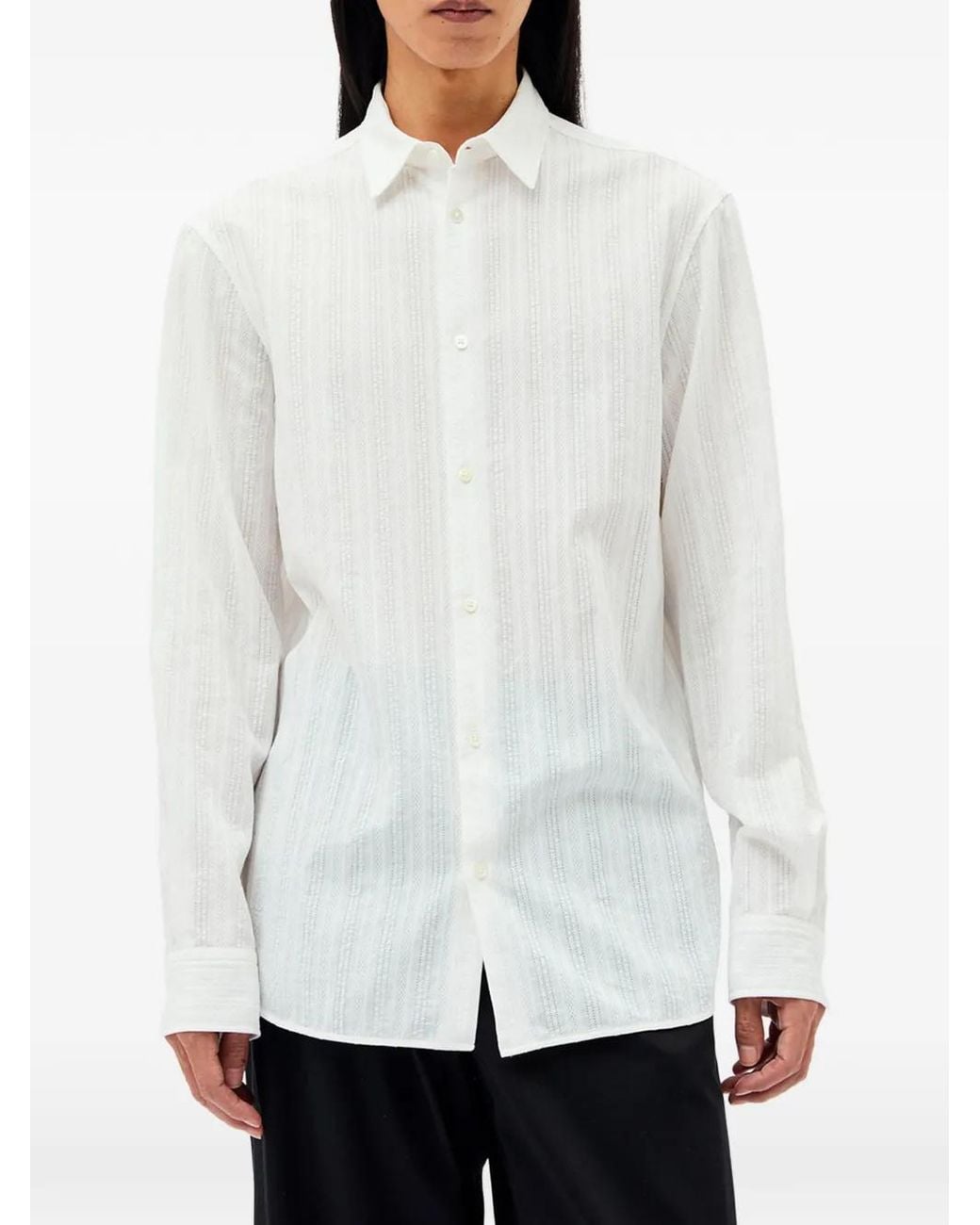 Ann Demeulemeester Andre Overhemd in het White voor heren