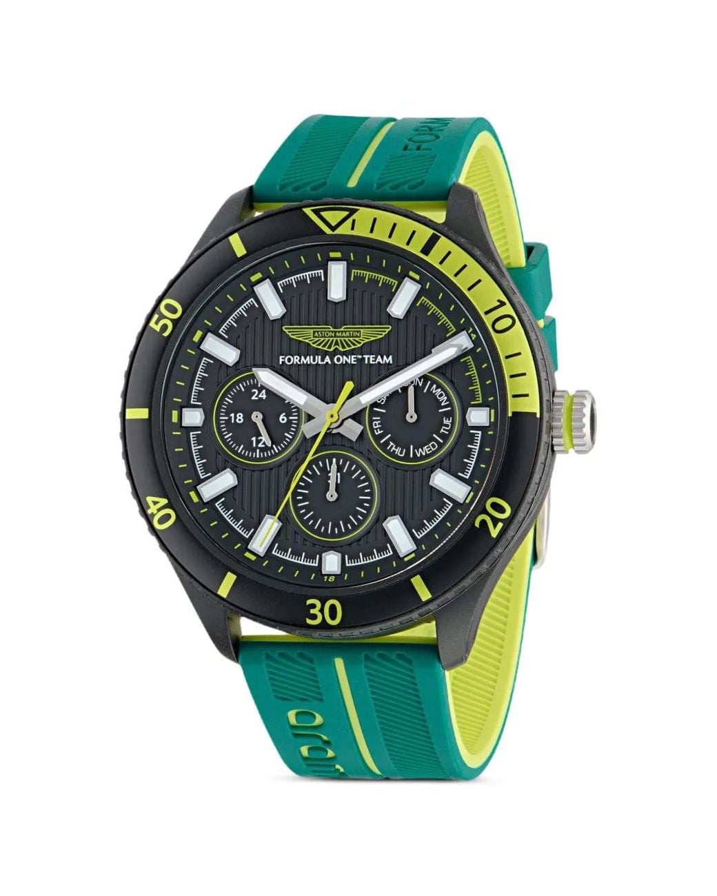 Aston Martin Green Multifunction 46Mm Watch for men