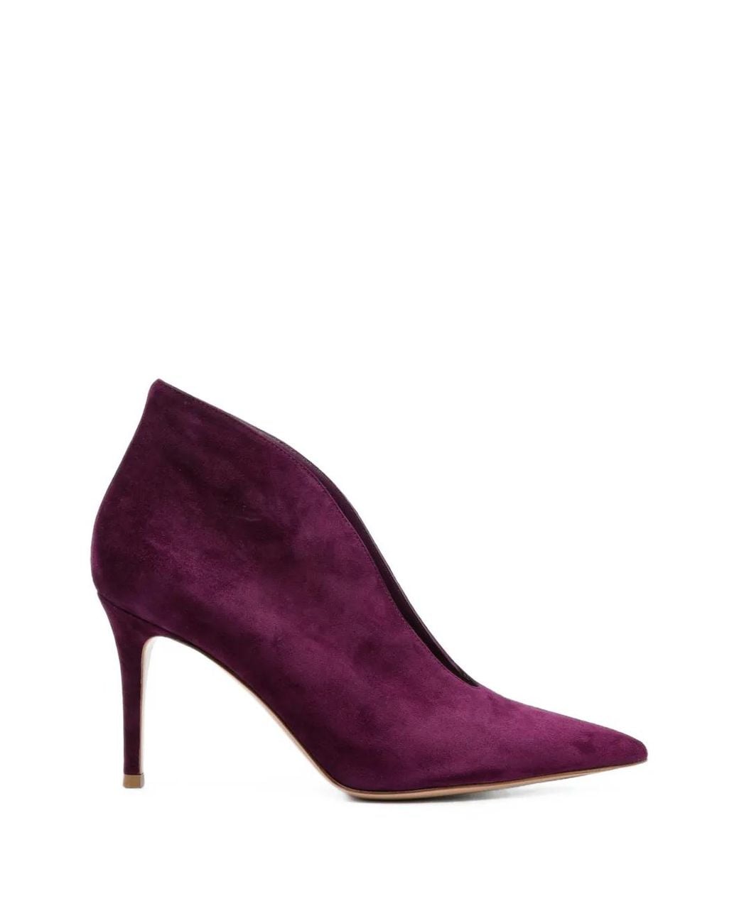 Gianvito Rossi Purple Suede Pumps