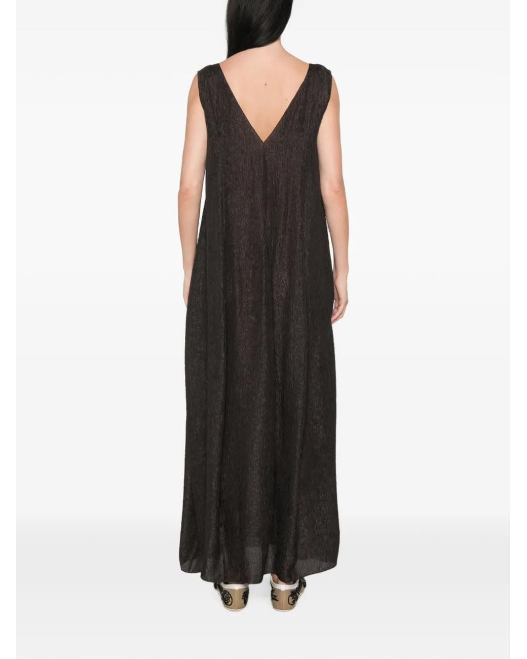 Cortana Black Anhelo Textured Maxi Dress