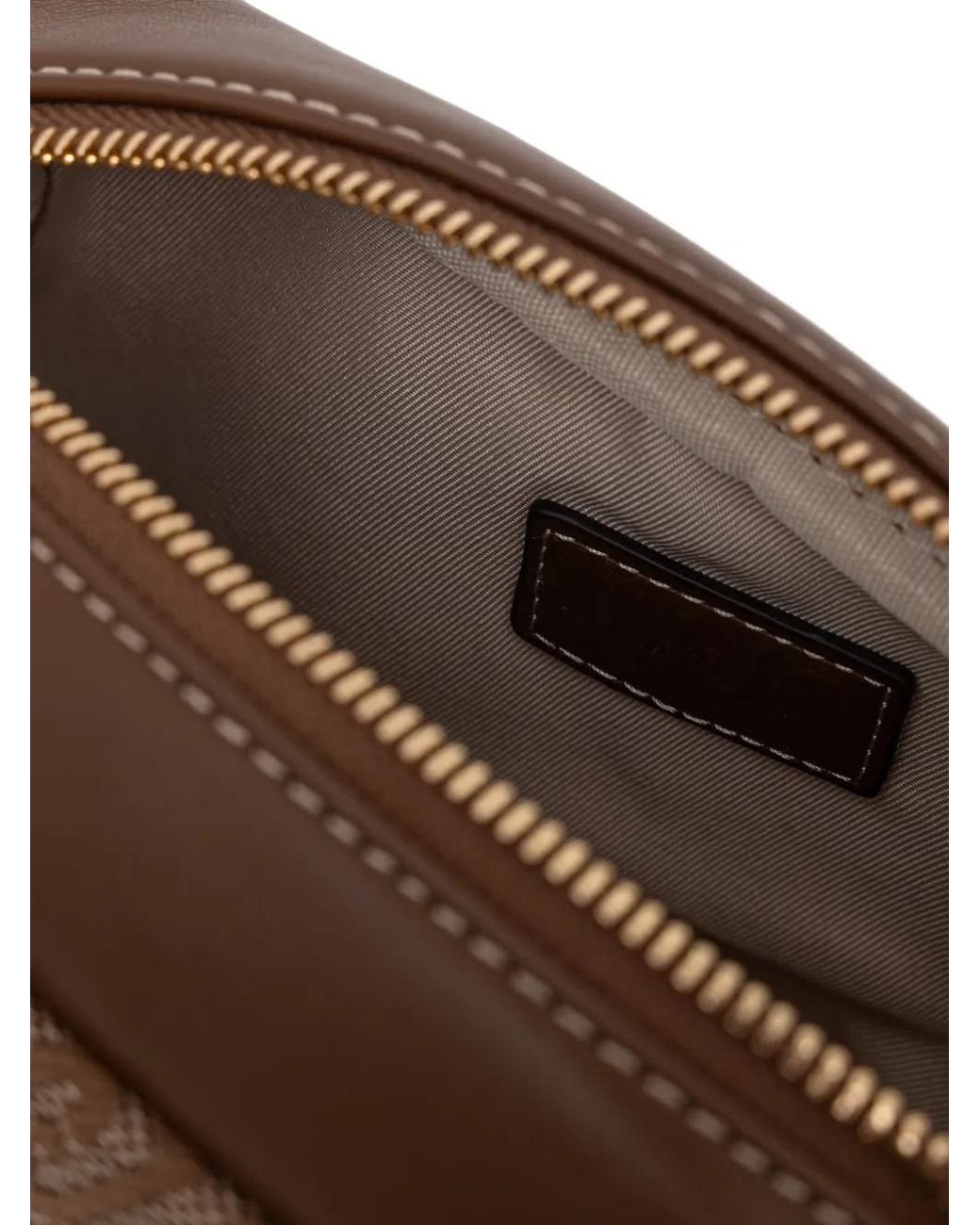 Liu Jo Brown Medium Jacquard Crossbody Bag