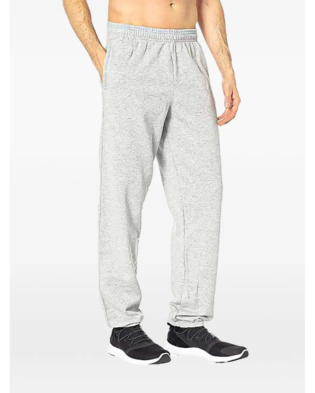 Champion Gray Logo-Detail Track Pants for men