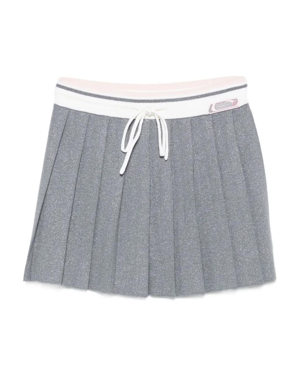 Casablanca Gray Merino Knit Tennis Skirt