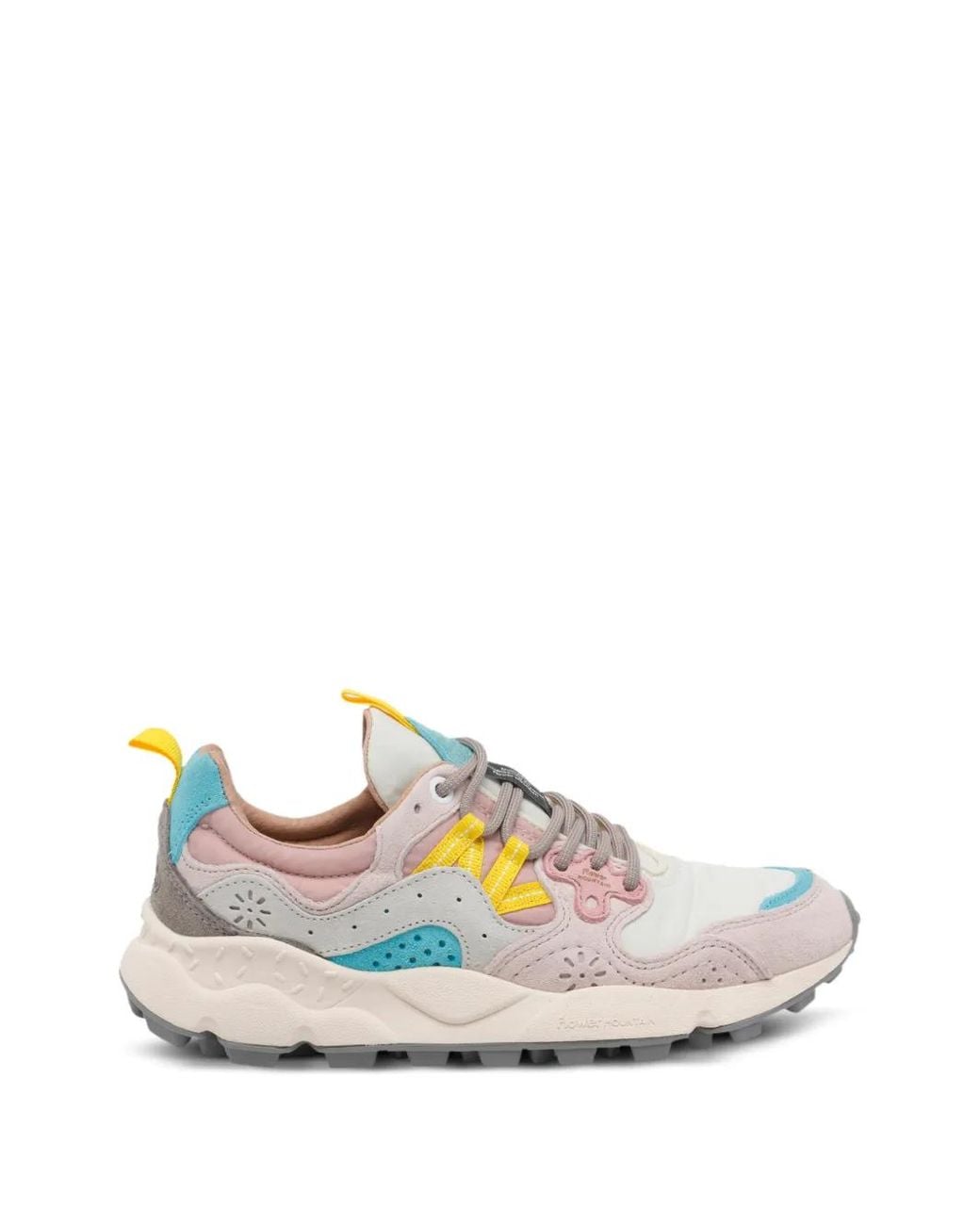 Flower Mountain White Yamano 3 Laced Sneakers