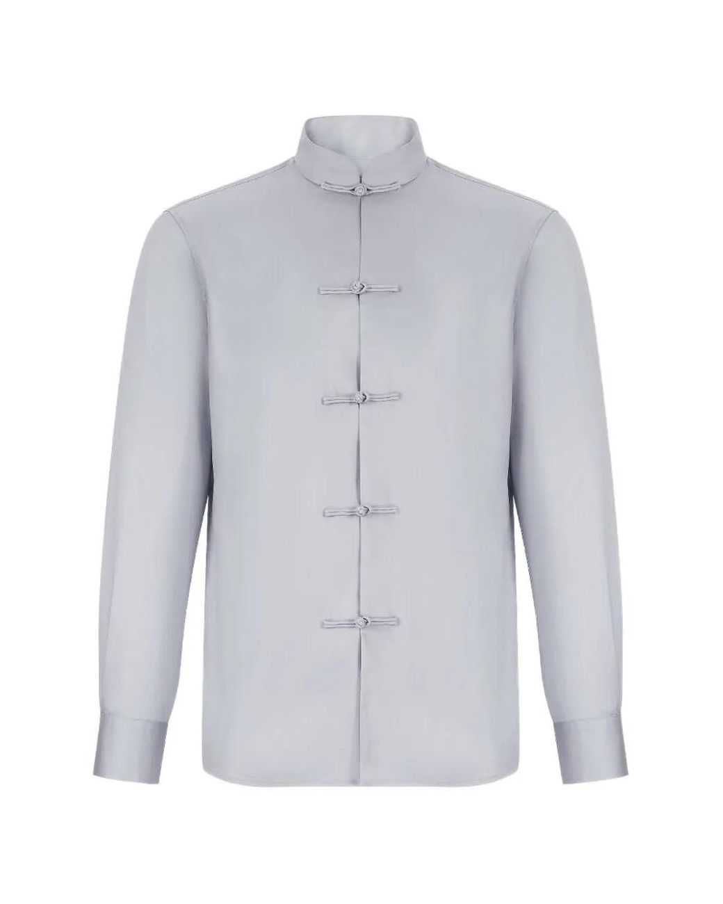 Shanghai Tang Knot-Button Shirt in Blue for Men | Lyst