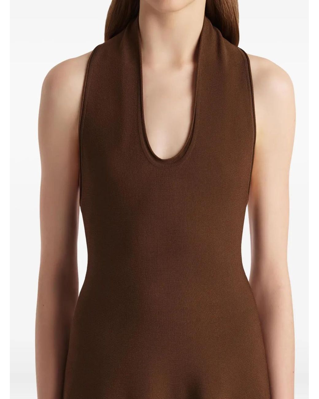 Khaite Brown Melina Dress