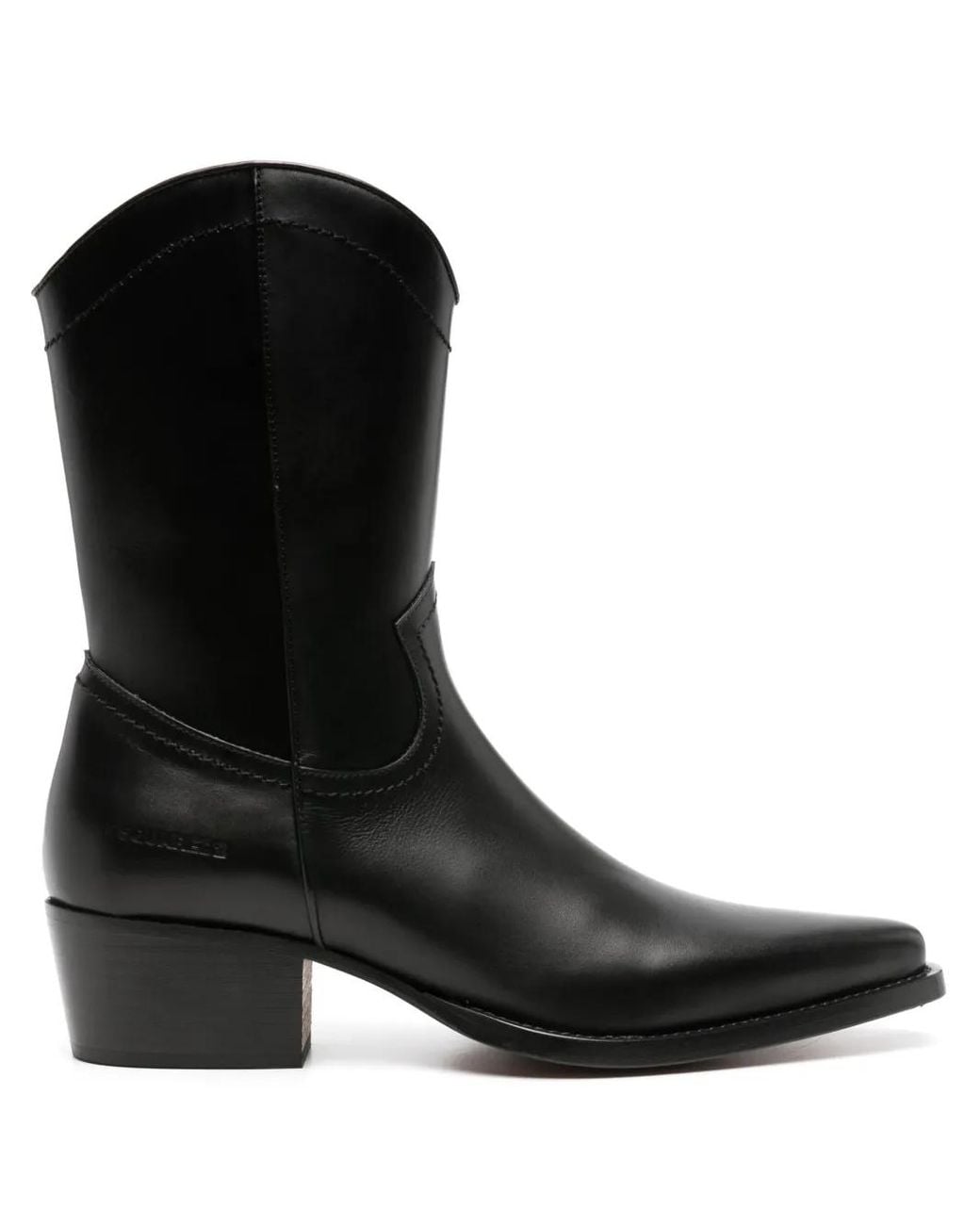 DSquared² Black Vintage Cowboy Boots for men