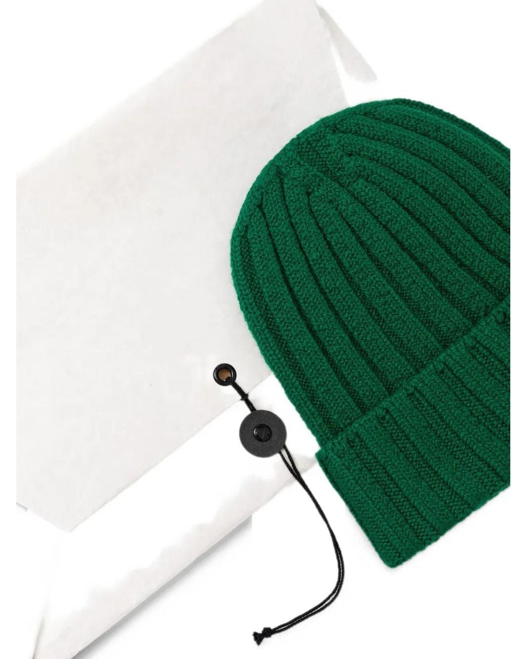 Visvim Green Bonnet En Maille Côtelée for men
