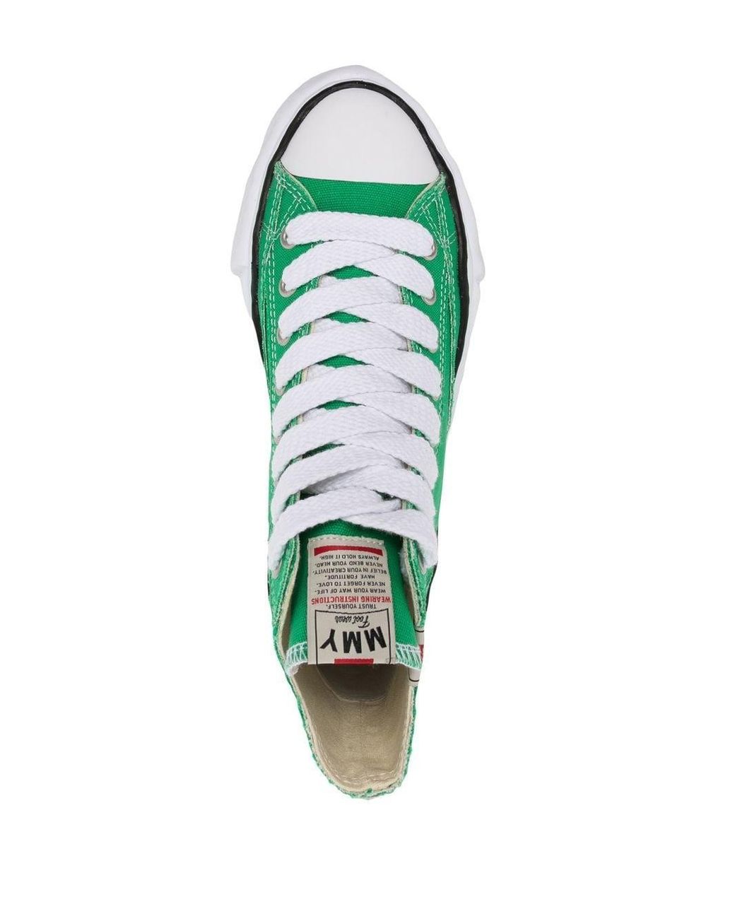 Maison Mihara Yasuhiro Peterson High-top Sneakers in Green | Lyst