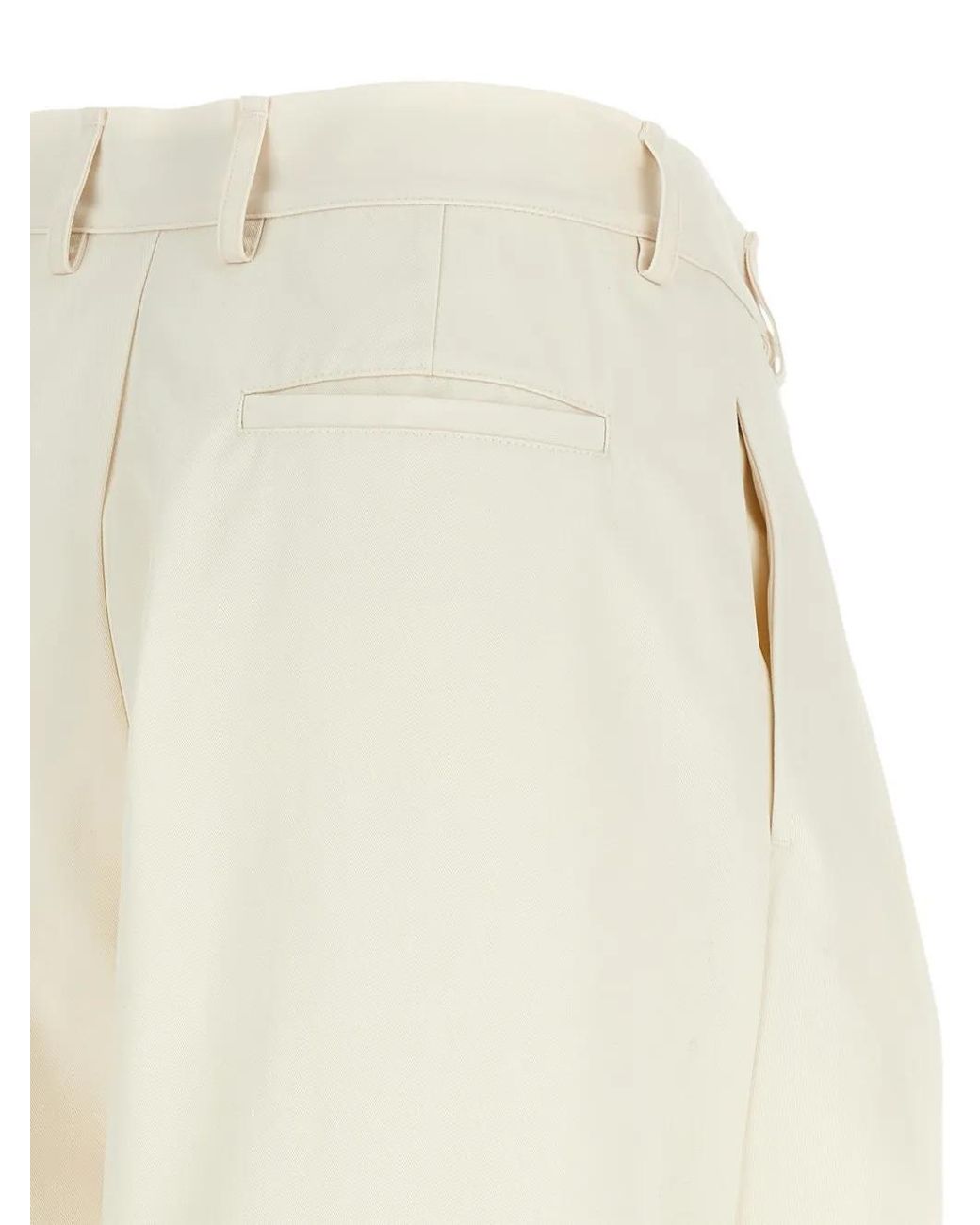 DARKPARK White Stella Flap Trousers