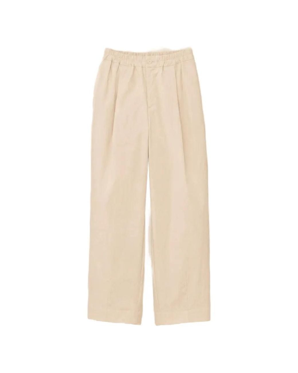 Lauren Manoogian White Elasticated-Waist Trousers