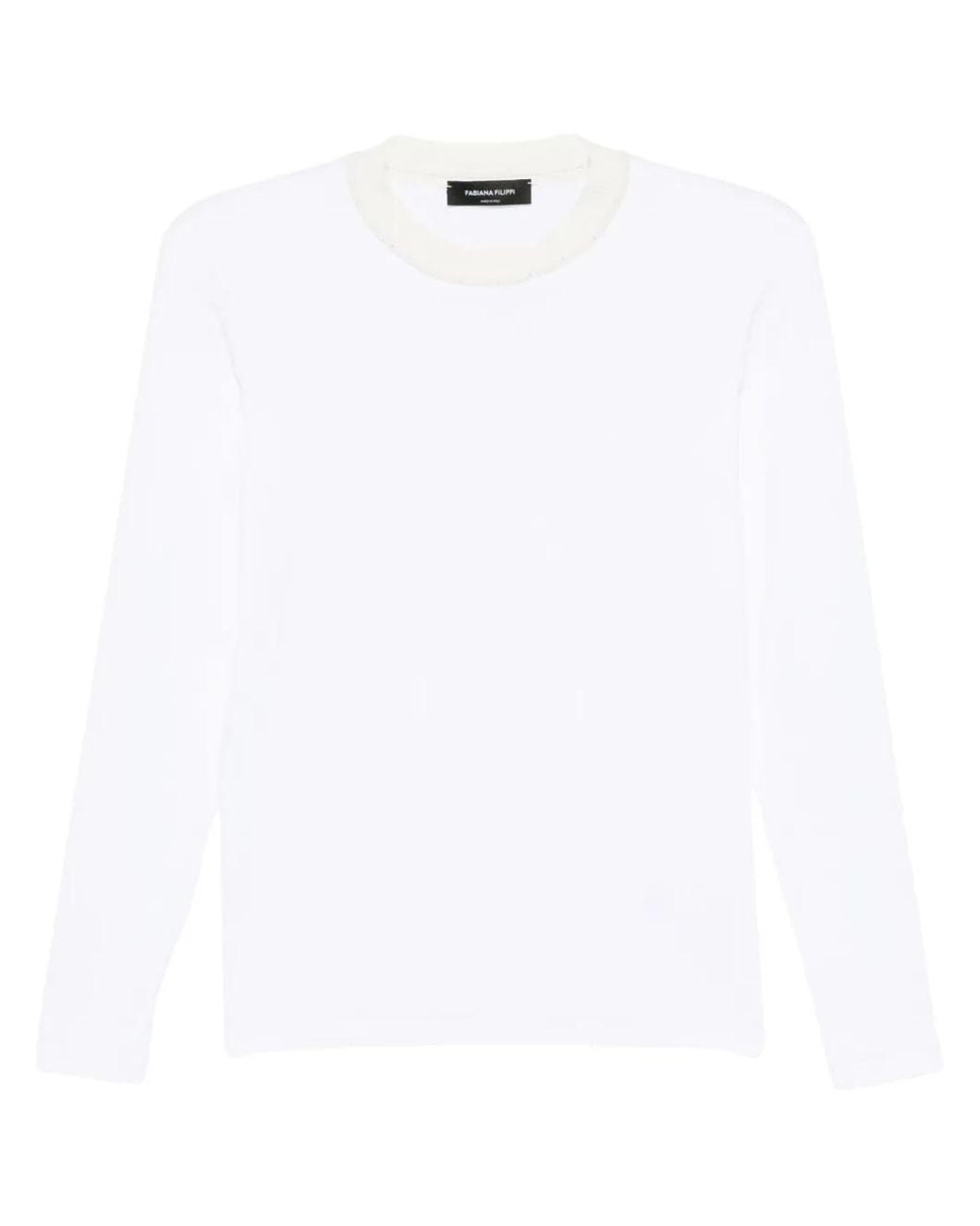 Fabiana Filippi White Jersey T-Shirt