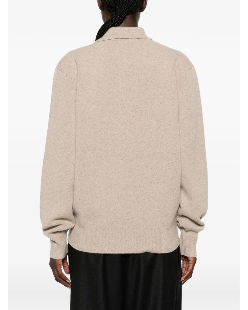 Rohe Natural Button-Fastening Polo-Collar Sweater