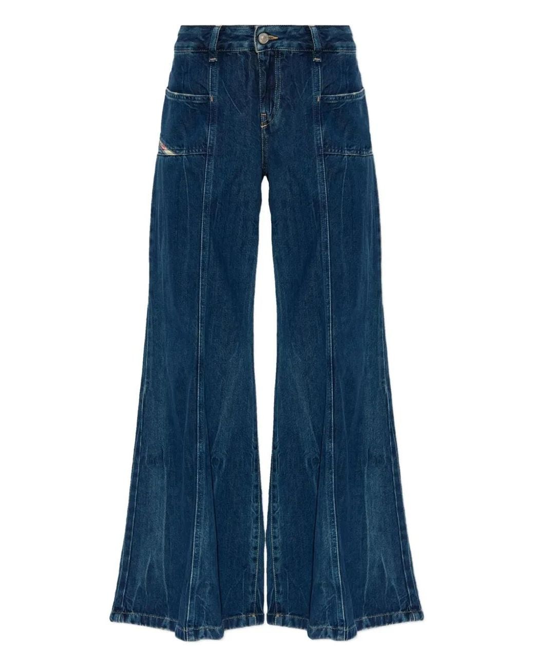 DIESEL Blue D-Akii Panel Jeans