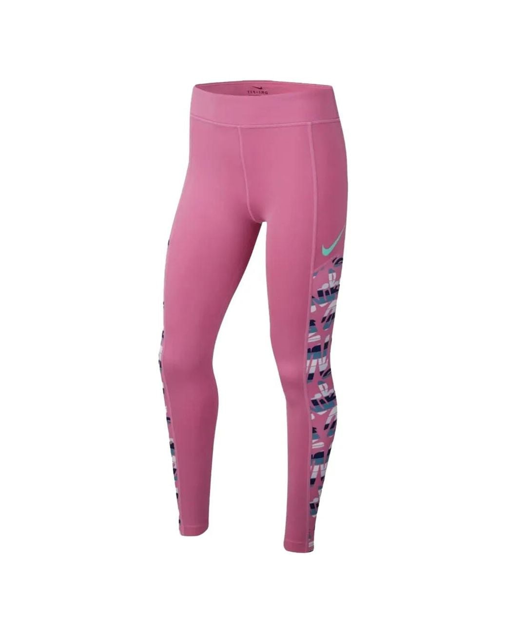 Nike Pink Patterned Training Tights
