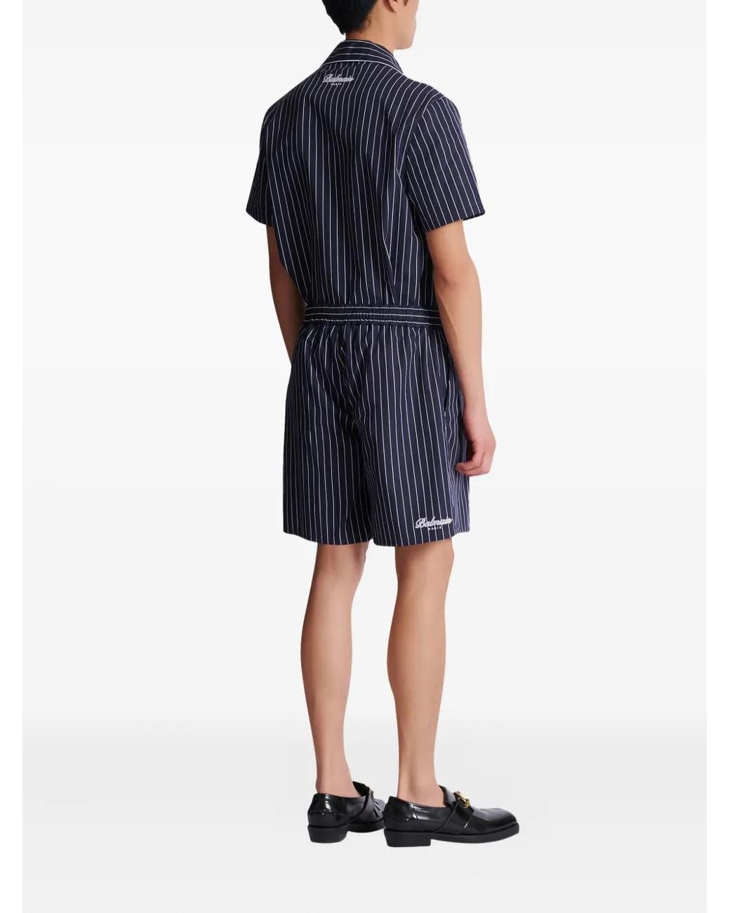 Bermudas A Rayas Diplomáticas Balmain de hombre de color Blue
