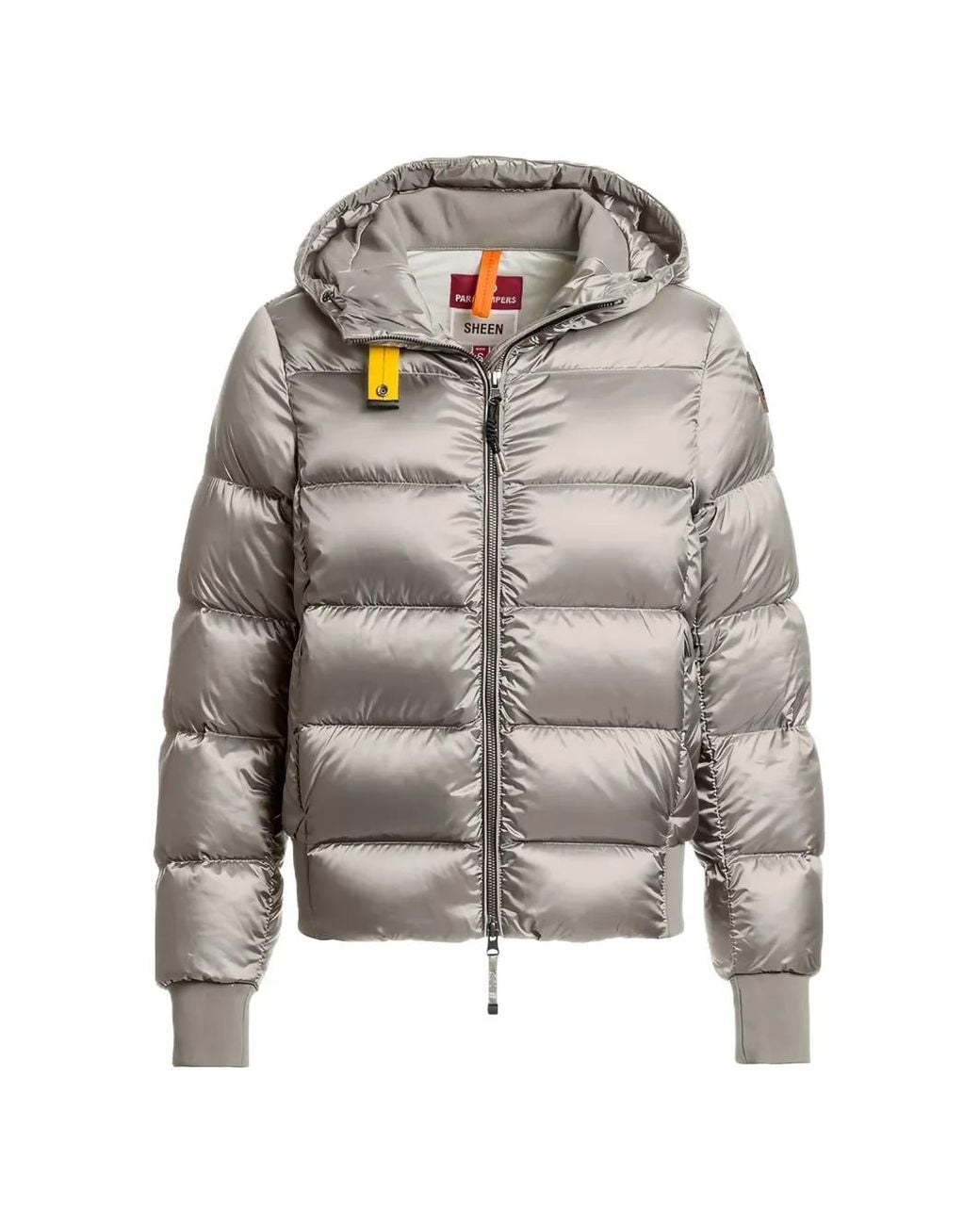 Parajumpers Gray Mariah Quilted Hooded Jacket