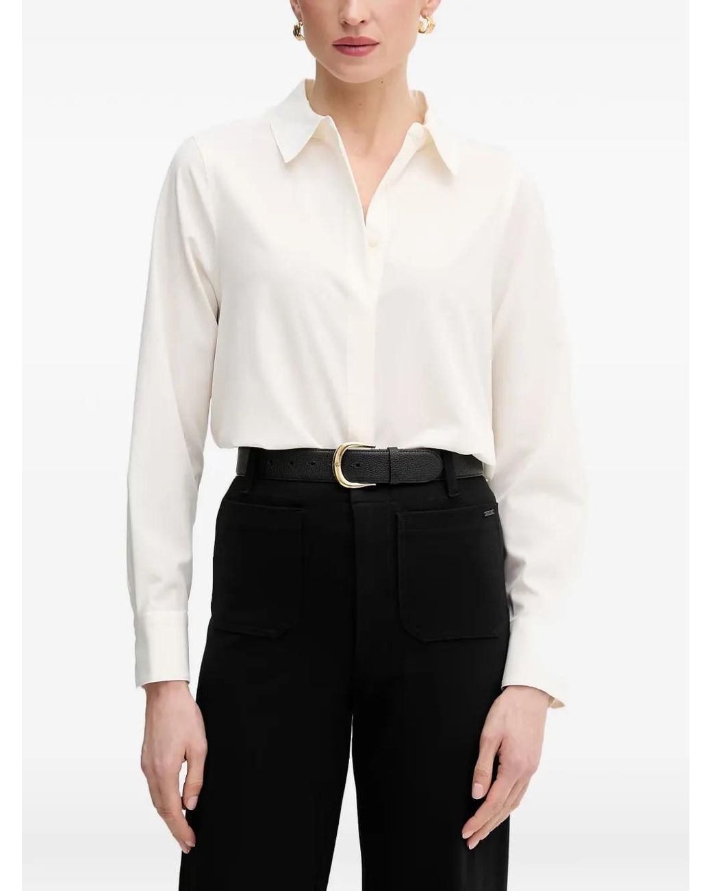 DKNY White Buttoned Shirt