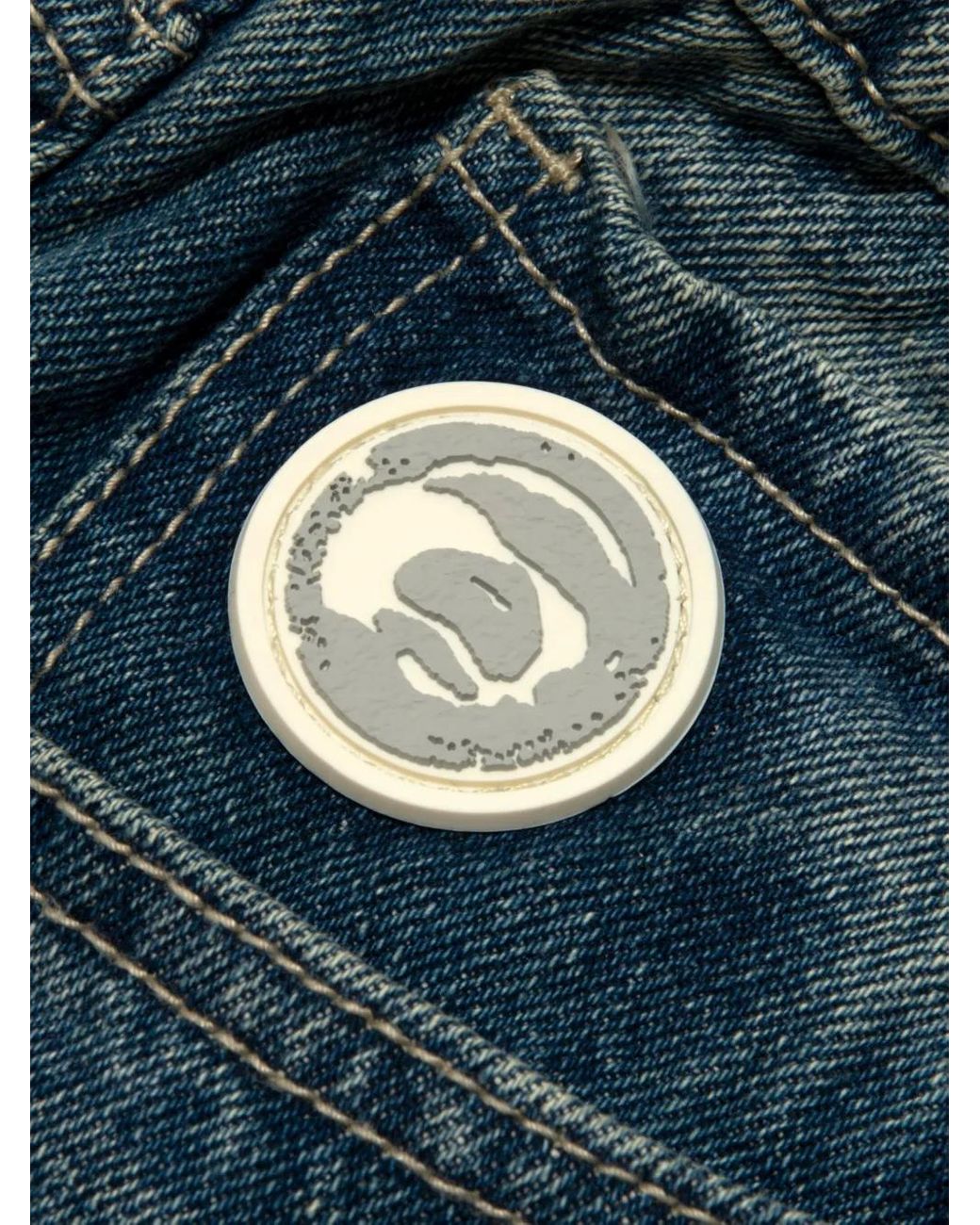 Aape By A Bathing Ape Jeans Mit Elastischem Logo-Patch in Blue für Herren