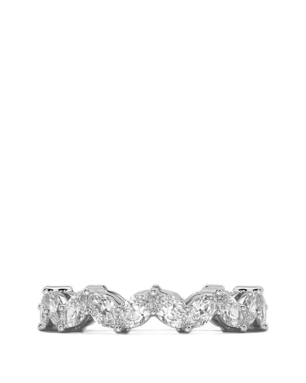 SOLO for Diamonds White Bague Sertie De Diamants Taille Marquise