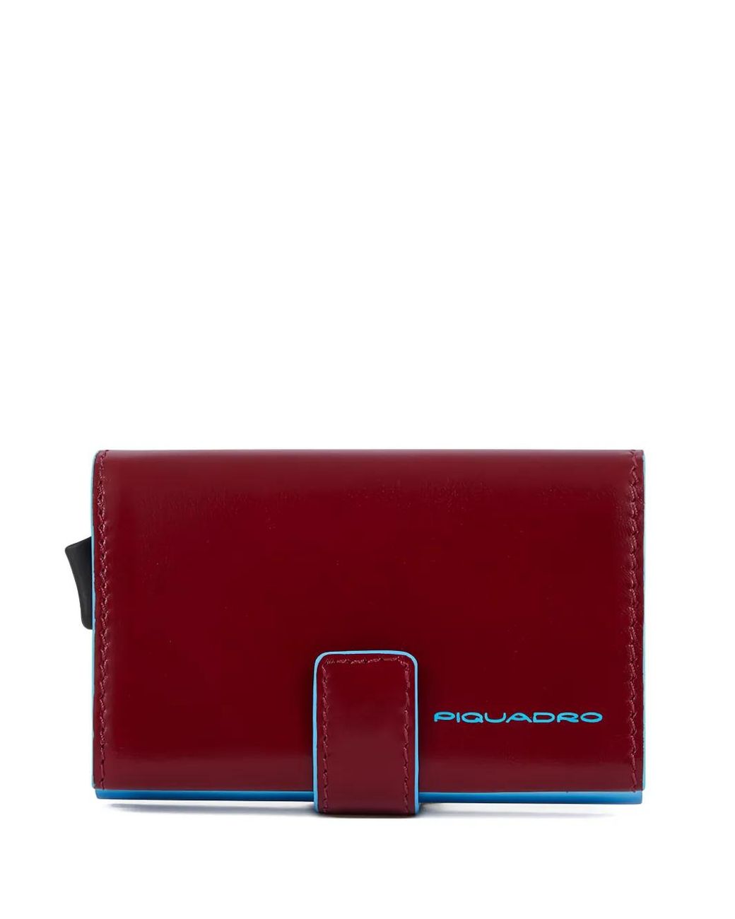 Piquadro Red Leather Cardholder for men