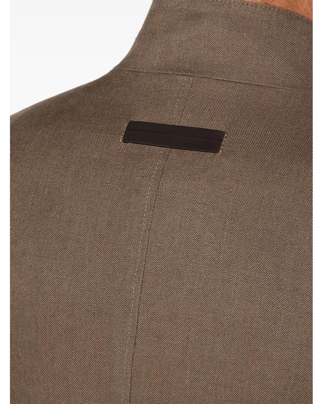 Zegna Brown Oasi Lino Il Conte Jacket for men