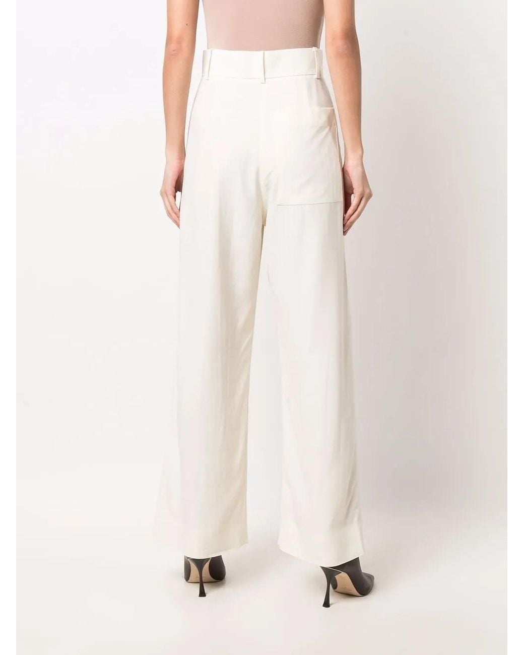 Studio Nicholson Multicolor High Waisted Straight Leg Trousers